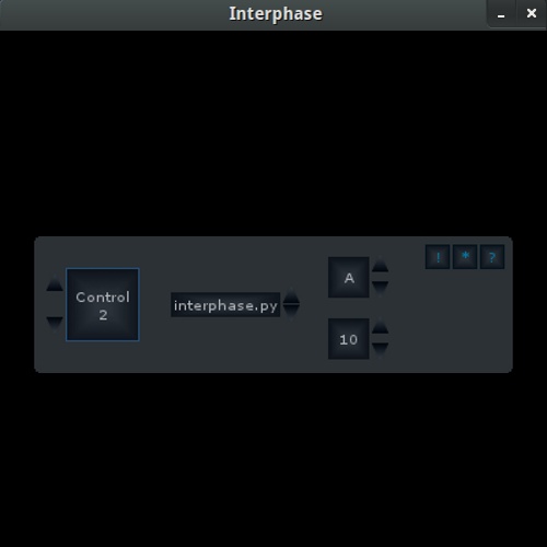 Interphase - Pygame GUI Screenshot